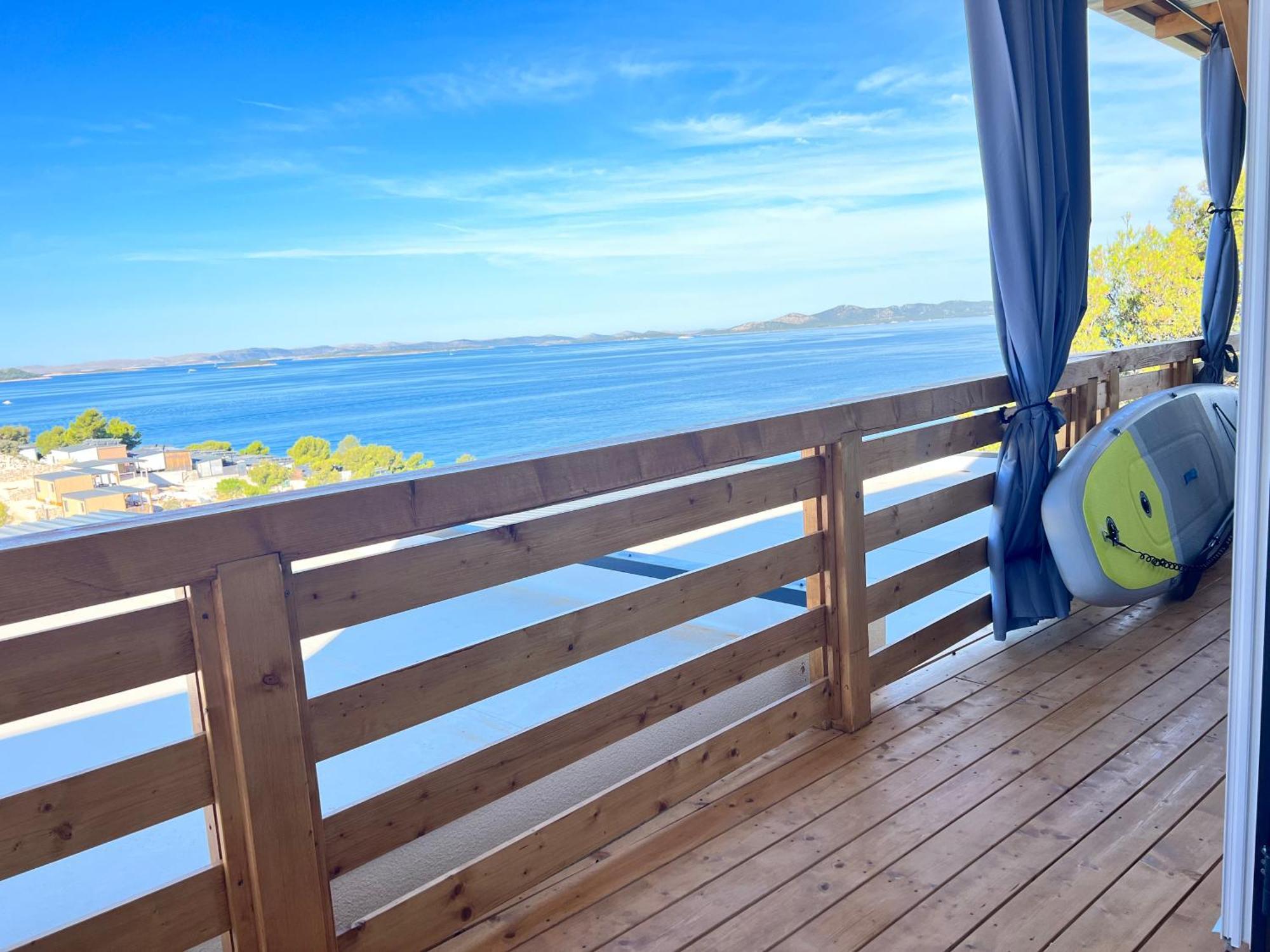 D-View Premium Mobile Home - Panoramic Seaview - 150 M From Beach, Free Parking Drage Zewnętrze zdjęcie