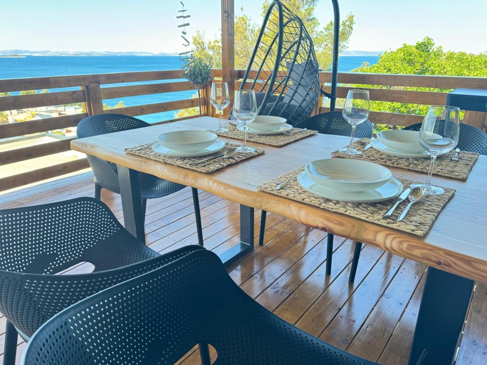 D-View Premium Mobile Home - Panoramic Seaview - 150 M From Beach, Free Parking Drage Zewnętrze zdjęcie